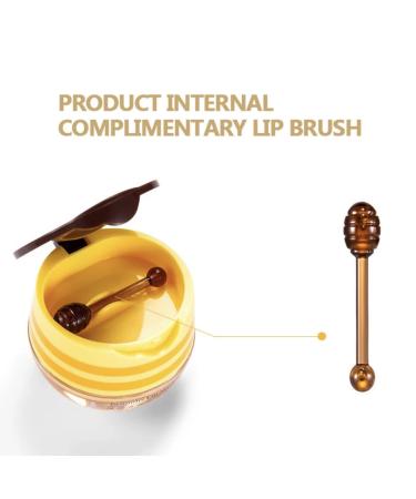 Natural Honey Bee Balm Lip Balm | Moisturizing Propolis Lip Mask in Cute Honey Pot Shape | International Shipping - Buy Online on GoSupps.com