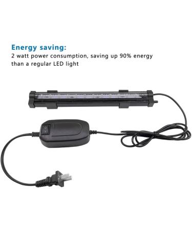 PULACO 2 Watt Aquarium Air Stone with Color Changing LED Light - 10 Length for Small Fish Tanks - Buy Online on GoSupps.com
