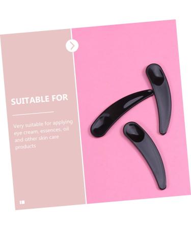 100pcs Black Cosmetic Cream Spoons - Eye Cream Applicators & Makeup Tools | Essential Beauty Accessories for Skincare - Buy Online on GoSupps.com