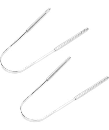 U-Shaped Stainless Steel Tongue Scraper | Freshens Breath & Removes Plaque for Optimal Oral Hygiene - Buy Online on GoSupps.com