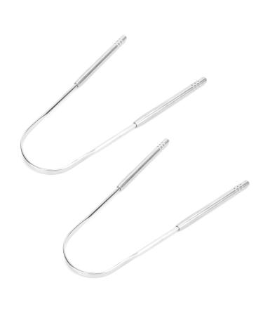 Tongue cleaner oral health protection reusable tongue scraper easy to clean slippery grip for trips and at home