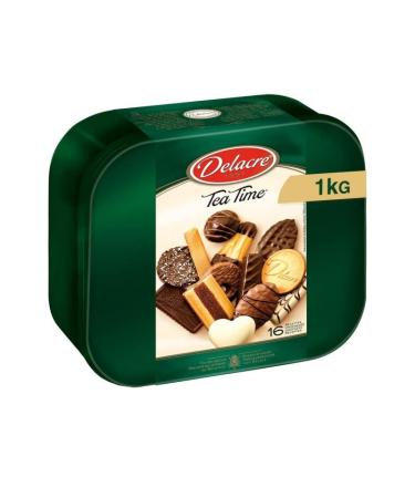 G n rique Delace Tea Time 1 kg Gourmet Biscuits with Assorted Flavours Family Size 1 kg for the Happiness of the Whole Family Pack of 2
