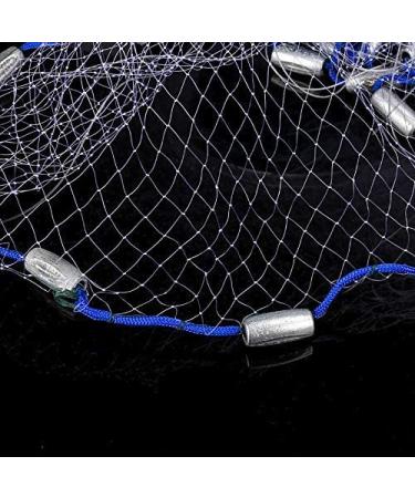 Yeahmart 4ft-8ft Radius American Saltwater Fishing Cast Net with Zinc Sinker Weights - 38inch Mesh Size - Buy Online on GoSupps.com