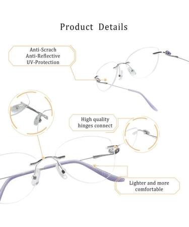 LIFEART Blue Light Blocking Glasses for Men & Women - Stylish Anti-Blue Ray Computer Reading Glasses to Reduce Eyestrain (Purple) - International Shipping Available - Buy Online on GoSupps.com