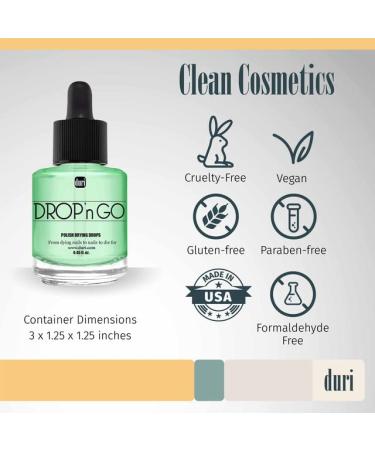 duri Drop'n Go Quick Dry Nail Drops - Fast Drying for Long Lasting Nail Polish 0.61 fl. oz - Buy Online on GoSupps.com