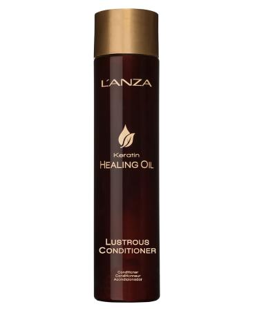 L'ANZA Keratin Healing Oil Lustrous Conditioner for Damaged Hair   Nourishes  Repairs  and Boosts Hair Shine and Strength for a perfect Silky Look  Sulfate-free  Paraben-free  Gluten-free (8.5 Fl Oz)
