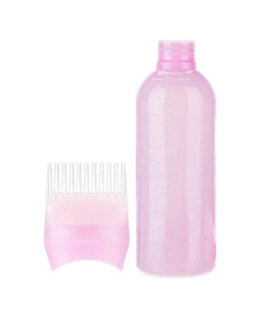 Hair Oiling Applicator Root Comb Applicator Bottle Oil Applicator For Hair Dye Hair Dye Applicator Brush 3 Pack For Hair Root Comb Color With Graduated Scale Hair Color Applicator Bottles Pink