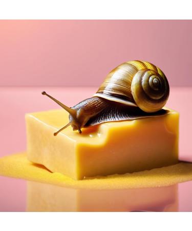 Cielche Handmade Snail Soap Bar 150 gr Hyaluronic Acid Glycoprotein Glycolic Acid Skin Regeneration Anti-Aging Vitamin E Acne Treatment