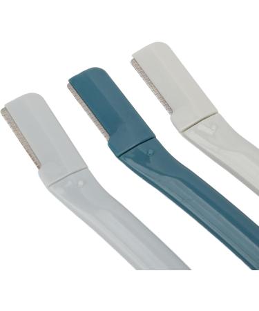 Precision Eyebrow Dermaplaning Tool - 3-Part Stainless Steel Foldable & Extra Precise for Men & Women - Perfect Facial Hair Removal - Buy Online on GoSupps.com
