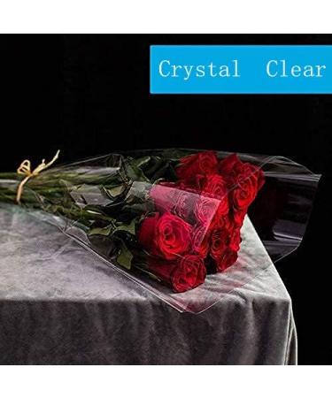 100 ft Clear Cellophane Wrap Roll (100 ft x 31.5 in) - 3 Mil Thicken Cellophane Roll Clear Cellophane Bags Large Clear Wrapping Paper for Flower Gift Baskets Wrap Clear-31.5in X 100ft - Buy Online on GoSupps.com