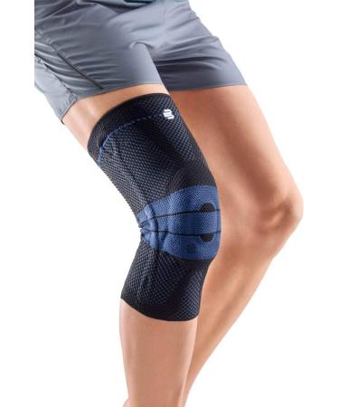 Bauerfeind Genutrain Comfort Knee Brace - Unisex Silicone Edge for Injury Relief & Stabilization - Black Size 5C | Gonarthrosis & Arthritis Support - Buy Online on GoSupps.com