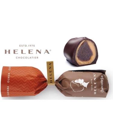 HELENA Chocolatier Tejas and Chocotejas Fine Tejas & Chocotejas with a variety of fillings including dulce de leche and nuts or an array of fruits all covered in an outer layer of chocolate. (CHOCOTEJA GUAVA 25 PACK) - Buy Online on GoSupps.com
