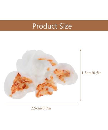 Artibetter 40 pcs Miniature Resin miniature popcorns charm pendant diy popcorn flatbacks beads lifelike popcorn decor Popcorn Decor Resin 2.5X2cmx3pcs Whitex3pcs - Buy Online on GoSupps.com