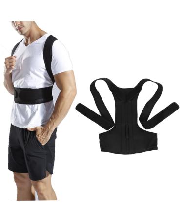 KALLORY Lumbar Support Support Belt Posture for Women Posture Men Posture Brace Brace Tape Posture Belt Bracket Man L Black