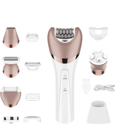 Solimpia 6-in-1 Electric Lady Shaver & Epilator for Women - Wet/Dry Hair Removal with LED Light - Ideal for Face, Legs, Underarms & Bikini Area - Buy Online on GoSupps.com