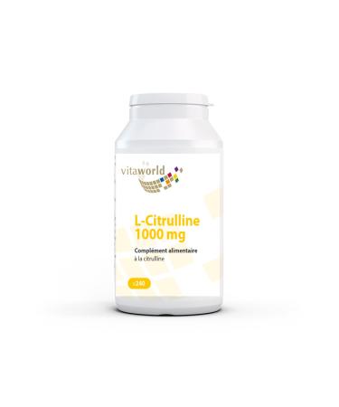 Vita World L-Citrulline 1000 mg High Dosed 240 Tablets Vegetarian tablet high bioavailability