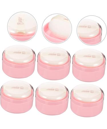 6pcs Baby Powder Puff Set | Travel-Friendly Body Powder Dispenser with Puff | Empty Pink Powder Container - Buy Online on GoSupps.com