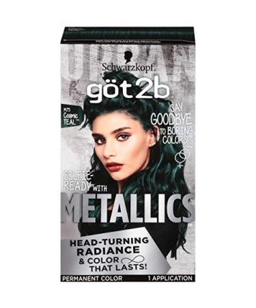 Schwarzkopf Got2b Metallics Permanent Hair Color  M75 Cosmic Teal