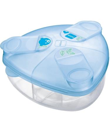 MAM Milk Formula Dispenser Milk Powder Dispenser Pot Stores 40 g Per Serving Milk Powder Storage Holds Three Servings Baby Milk Powder Box Blue (Designs May Vary) Blue Single - Buy Online on GoSupps.com