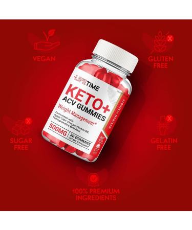 Lifetime Keto ACV Gummies - Original Powerful Formula with Maximum Strength Vitamin B12, Beet Root, and Pomegranate (5 Pack) - Buy Online on GoSupps.com