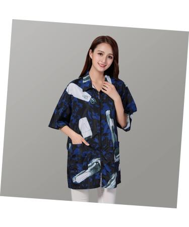 Beavorty 1pc Work Clothes hairstyling Work Smock Hairstylist Work Smock spa Work Smock Cosmetology Uniform Hair Stylist Smocks Salon Work Smock Grooming Apron Fabric Short Sleeve Shawl - Buy Online on GoSupps.com