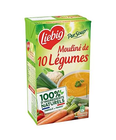 LIEBIG PURSOUP MOULINED OF 10 VARIOUS VEGETABLES BRICK 1030G - LIEBIG - PACK OF 3 - Special Offer