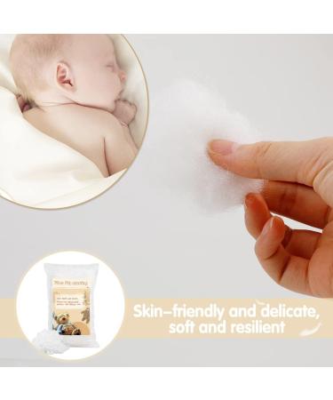 LUNARM 250g Polyester Fiber Fill - Premium White Soft Polyfill Stuffing for Home Decoration, DIY Crafts & Stuffed Toys - 8.82oz - Buy Online on GoSupps.com