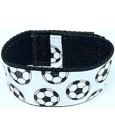 Soccer Sleeve Scrunchies (Pair) - White and Black | Original USA Inventor - Soccer Sleeve Holders/Straps - Buy Online on GoSupps.com