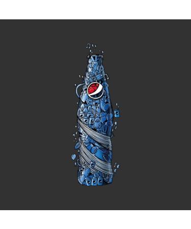 All+Every Pepsi Doodle Bottle Women's T-Shirt M Charcoal - Buy Online on GoSupps.com