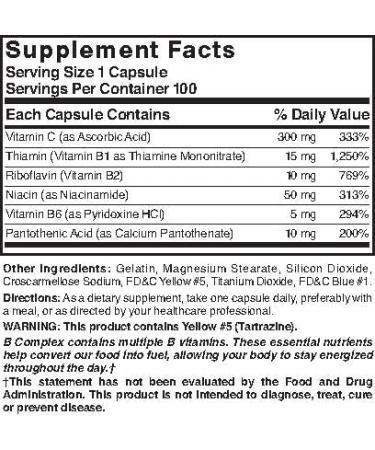 Nature's Blend Super B with C 100 Capsules - Buy Online on GoSupps.com