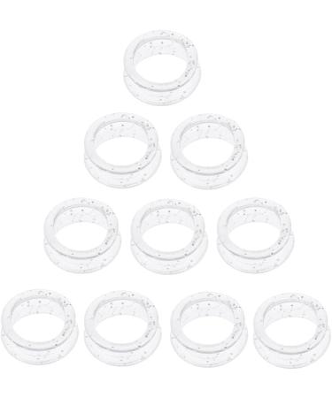 Jojomis Soft Rubber Scissors Finger Rings Grips - 20pcs White for Salon Hairdressing - International Shipping Available - Buy Online on GoSupps.com