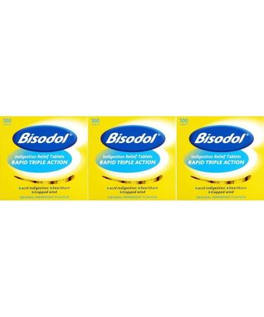 Bisodol Indigestion Relief Tablets 100 x 3 Packs