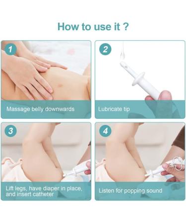 Fivepropy Gas Colic Relief for Babies - 12Pcs Natural Solution for Infant Constipation - Gentle & Safe Disposable Gas Colic Reliever for Newborns - Buy Online on GoSupps.com