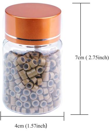 500Pcs KOCONI 5.0mm Silicone Micro Rings for Pre Bonded Hair Extensions - #8 Dark Blond - Buy Online on GoSupps.com