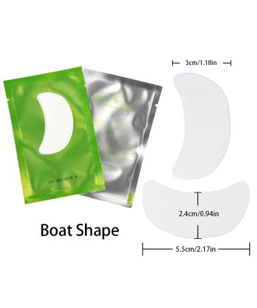 Lunamoon 50 Pairs Boat Shape Eye Pads for Eyelash Extensions - Green Under Eye Pads & Accessories - Buy Online on GoSupps.com