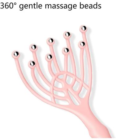 Upgrade Your Relaxation: 9 Claws Steel Beads Scalp Massager - Deep Relaxation Finger Scratcher in Blue - Buy Online on GoSupps.com