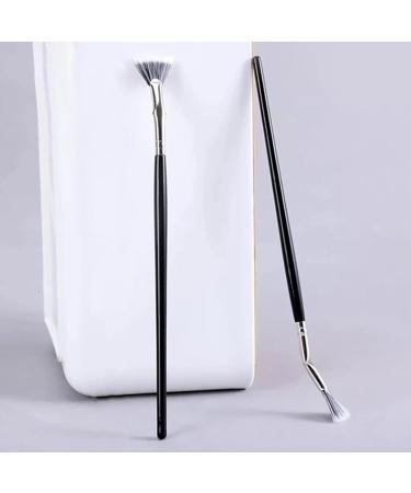 Folding Angle Scalloped Lash Brush Upgraded Folding Angle Scalloped Lash Brush Mascara Fan Brush Eye Makeup Fan Brush Eyelash Separator Tool (3pcs) - Buy Online on GoSupps.com