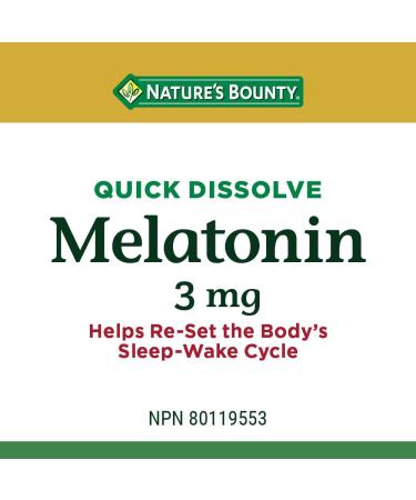 Nature's Bounty Melatonin Pills Supplement Helps Reset Body's Sleep Wake Cycle 3mg 120 Tablets - Buy Online on GoSupps.com