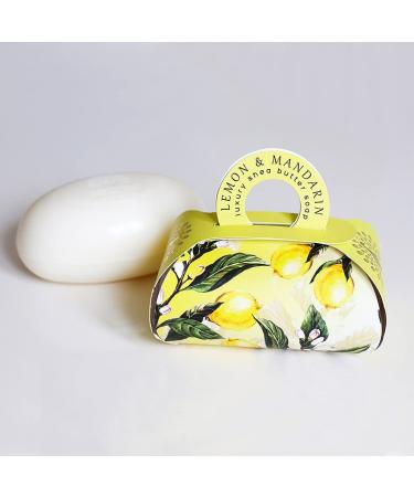 Buy The English Soap Company Large Gift Bag Bath Soap - Lemon & Mandarin 260g | International Shipping Available - Buy Online on GoSupps.com