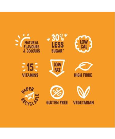 Flower & White Mango & Passion Fruit Fruity Mallow Bars Low Calorie 59 Calories Per Bar Made With Real Fruit Vegetarian Gluten-Free 30% Less Sugar High In Fibre Low In Fat 15 x 35g - Buy Online on GoSupps.com