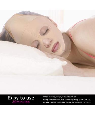 Facial Slimming Mask Full Coverage Lifting Face V Line Belt Double Chin Care Skin Relief Wrinkle Bandage of Beauty(XL) - Buy Online on GoSupps.com