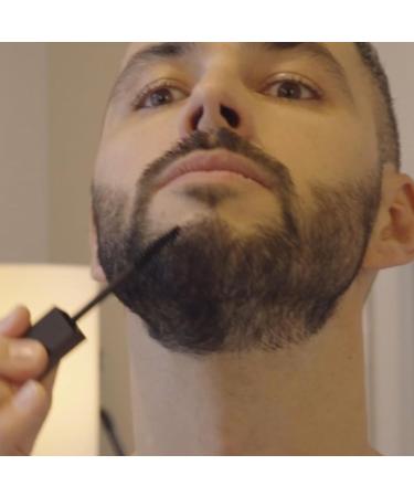  Cryom CRYOM - Temporary Color Concealer for Beard Eyebrow and Hair Brush Bottle 5ml Cosmetic and Makeup for Men No.02: Dark Grey - Buy Online on GoSupps.com