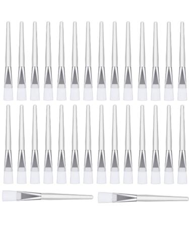 Juliyeh Face mask brush soft-Bristled Mask Mud Brush Mask Applicator Multipurpose Mask Brush White (30 Pcs)