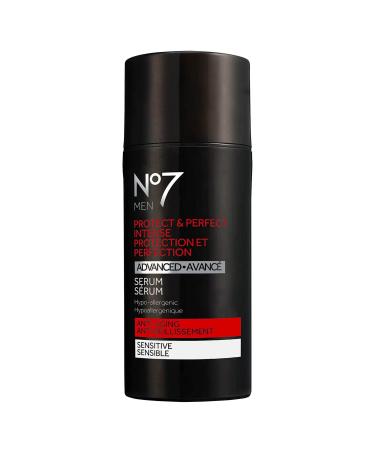 No7 Men Protect & Perfect Intense Advanced Serum - Anti Aging Face Serum for Men - Contains Retinol to Treat Fine Lines & Wrinkles - Skin Firming + Moisturizing Skin Care for Men (30 ml)