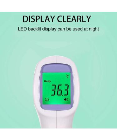 Infrared Forehead Digital Thermometer - Accurate & Fast Non-Contact Measurement | Three Color Backlight Display - Children & Adult Home Health Care - Blue - Buy Online on GoSupps.com