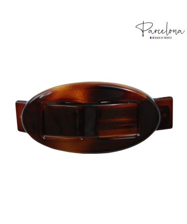 Parcelona French Oval Buckle Celluloid Tortoise Shell Hair Clip Barrette - 3.5 Long - Buy Online on GoSupps.com