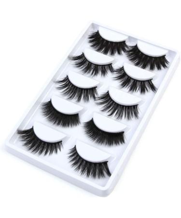 LALAFINA 5 Pair Luxury False Eyelashes 3d Flexible False Lashes Dramatic Eyelashes Reusable Fake Eye Lashes Magnetic Eyelashes False Strip Eyelashes Artificial Beauty Tools - Buy Online on GoSupps.com