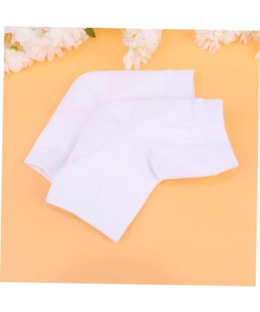 Housoutil 6 Pairs Spa Socks for Dry Feet Toeless Spa Socks Feet Cracked Socks Feet Care Socks Heel Sleeves Protectors Spa Gel Socks Gel Lined Socks Women's Anti Cracked Feet White Heel Socks - Buy Online on GoSupps.com