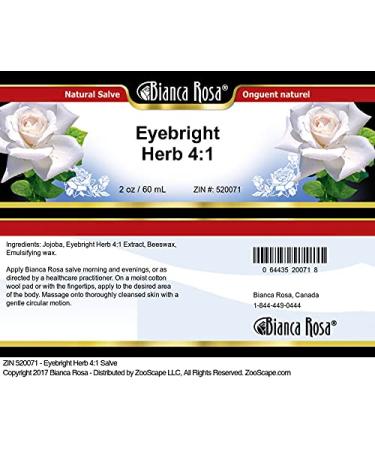 Bianca Rosa Eyebright Herb 4:1 Salve (2 oz ZIN: 520071) - 2 Pack - Buy Online on GoSupps.com