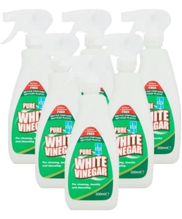 500ml White Vinegar Cleaning Trigger Spray Head White vinegar for Cleaning Distilled White Vinegar for Cleaning Spray Bottle for Glass Oven and Window Cleaning (Pack of 6) Bulk Buy - Buy Online on GoSupps.com